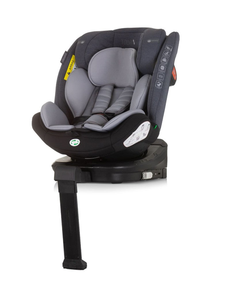 PACK Carrito duo convertible AURA obsidian silver + Silla de auto TOURINO grey mix