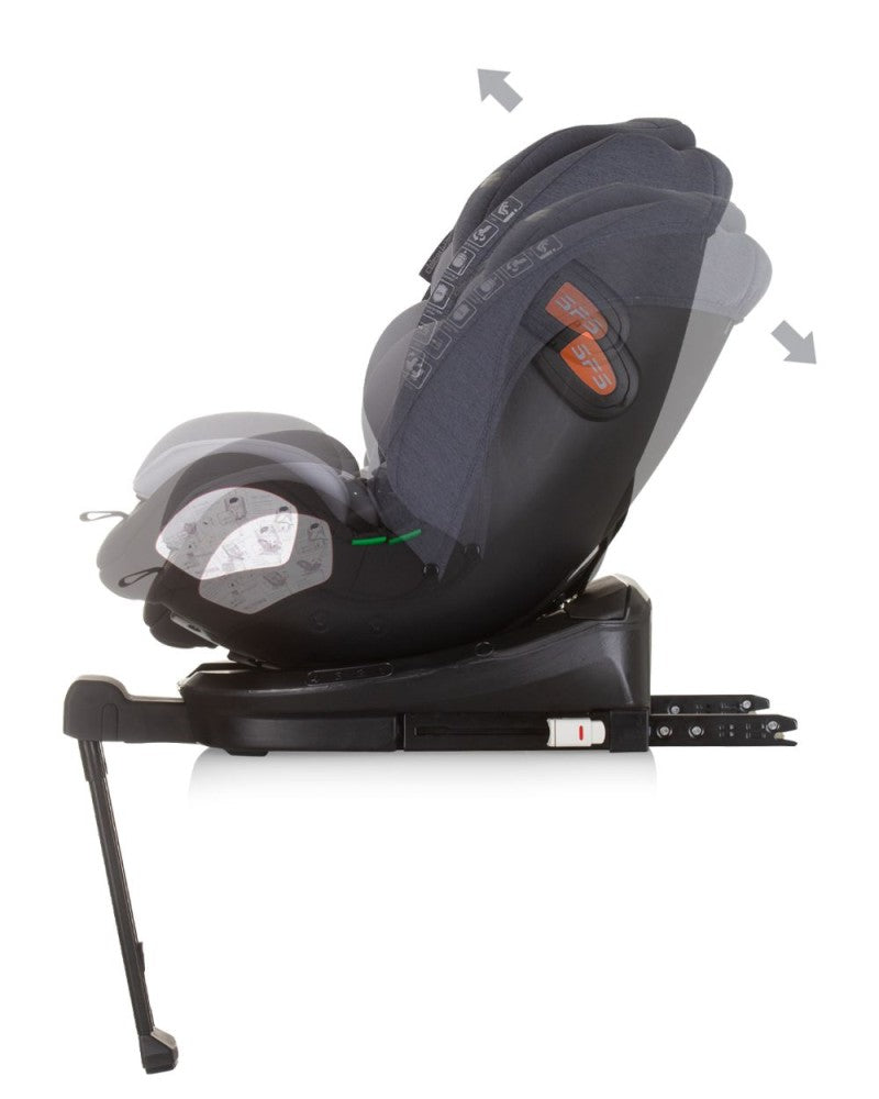 PACK Carrito duo convertible AURA obsidian silver + Silla de auto TOURINO grey mix