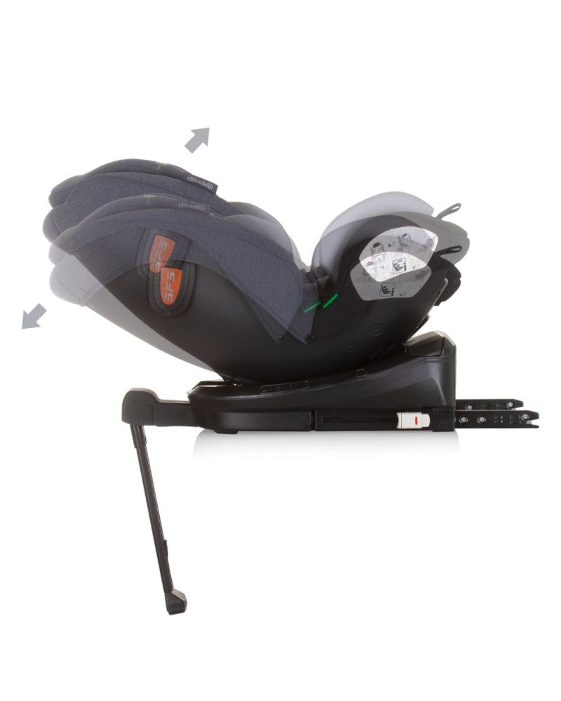 PACK Carrito duo convertible AURA obsidian silver + Silla de auto TOURINO grey mix