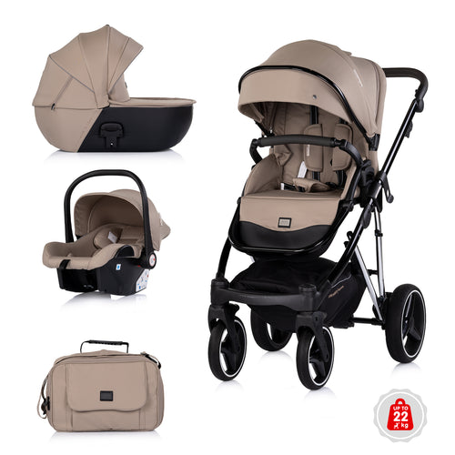 Carrito de Bebé 3 en 1 Chipolino IMPERIUM con Silla i-Size hasta 22 kg