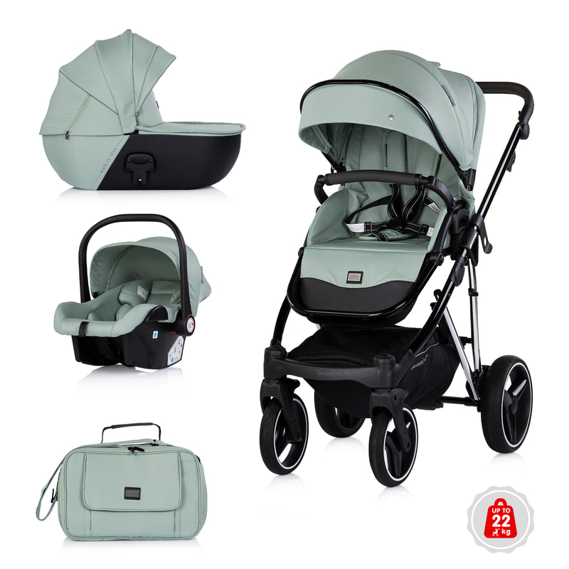 Carrito de Bebé 3 en 1 Chipolino IMPERIUM con Silla i-Size hasta 22 kg